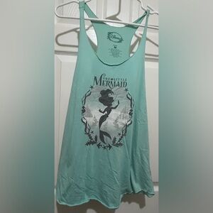 Disney The Little Mermaid Women's Racer Back Tank Top - Green
